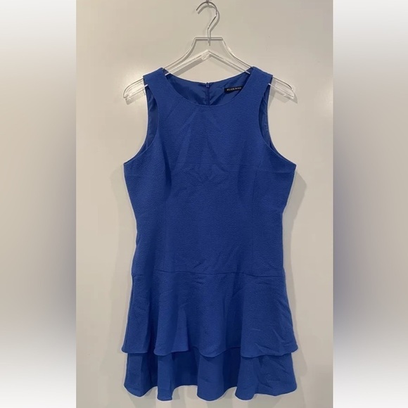 Black Halo Dresses & Skirts - Black Halo‎ Womens Size 12 Blue Drop Waist Ruffle Tier Dress (133)